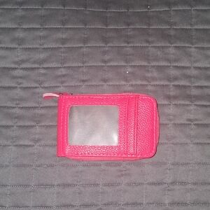Vibrant Red Card Holder Wallet